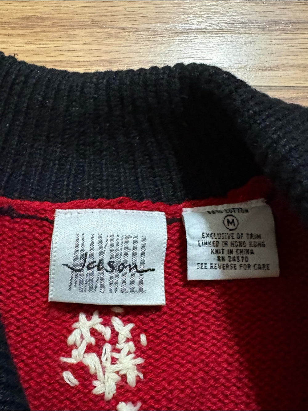 Vintage Jason Maxwell Christmas Snowman Cardigan Sweater Grannycore Medium - Picture 3 of 7